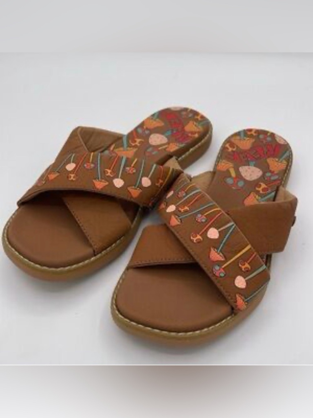 Reef Women’s Magic Mushroom Sustainable Brown Slide Sandals Size 8